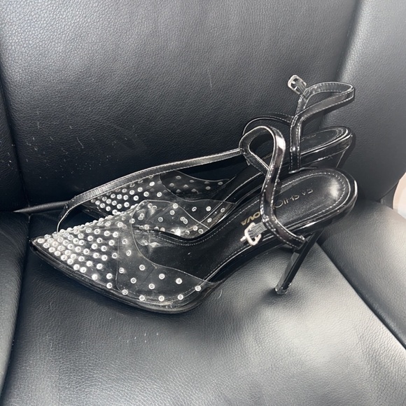 Fashion Nova Rhinestone Heels 8 - Picture 2 of 4